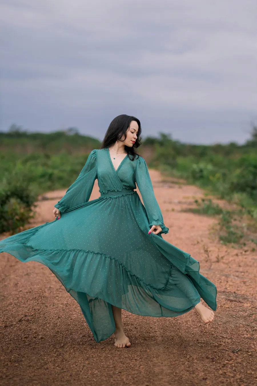 Tarun Tahiliani Ombre Georgette Cocktail Saree